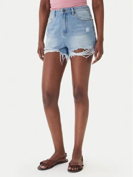 Eleh Jeans kratke hlače modra