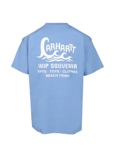 Tricou Carhartt Wip cu imagine albastru