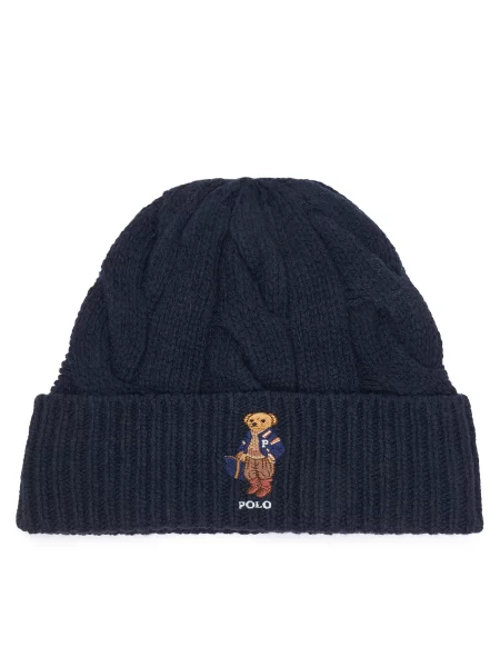 Kepurė Polo Ralph Lauren Tamsiai mėlyna balta