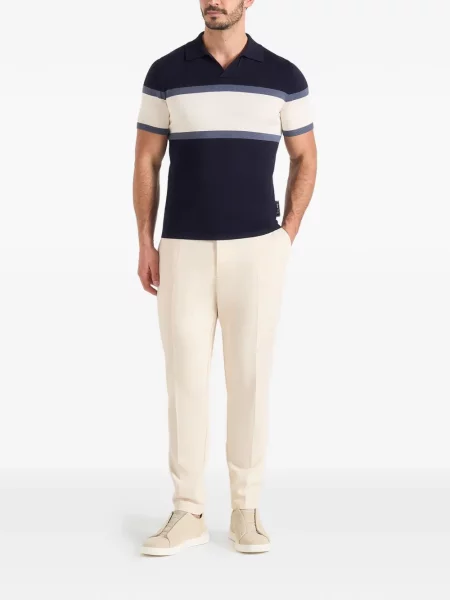 Polo Manière De Voir με λαιμόκοψη v μπλε