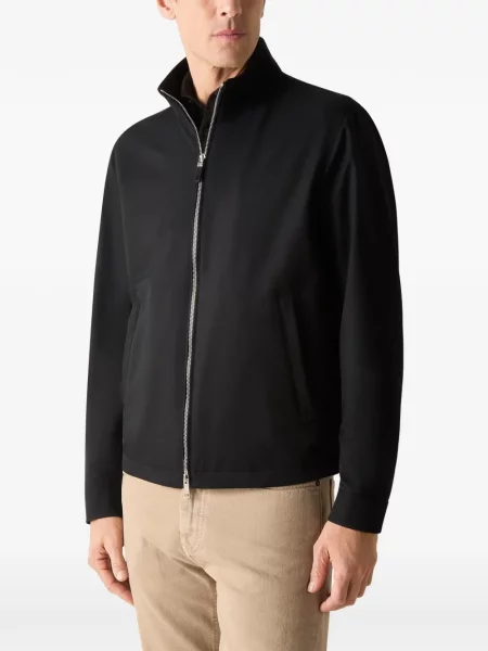Geacă Zegna din microfibră negru