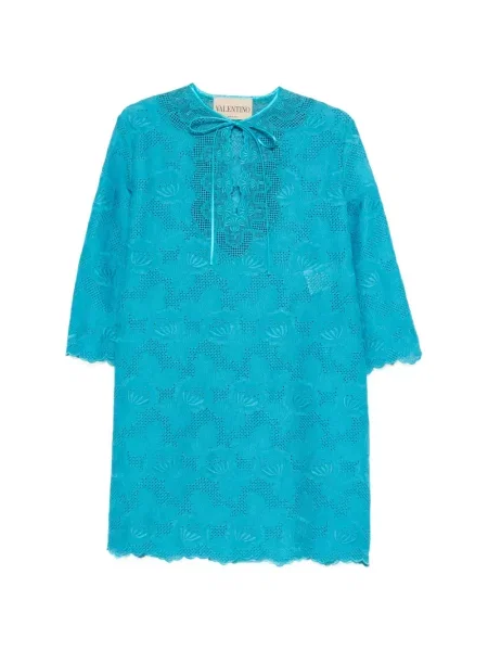 Odgovarati mini mini haljina Valentino Garavani veze plava