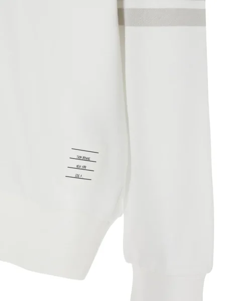 Hanorac cu glugă Thom Browne alb