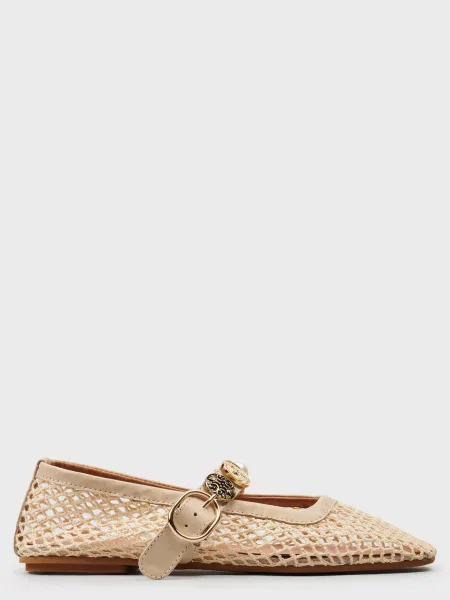 Балетки L'estrosa бежевые