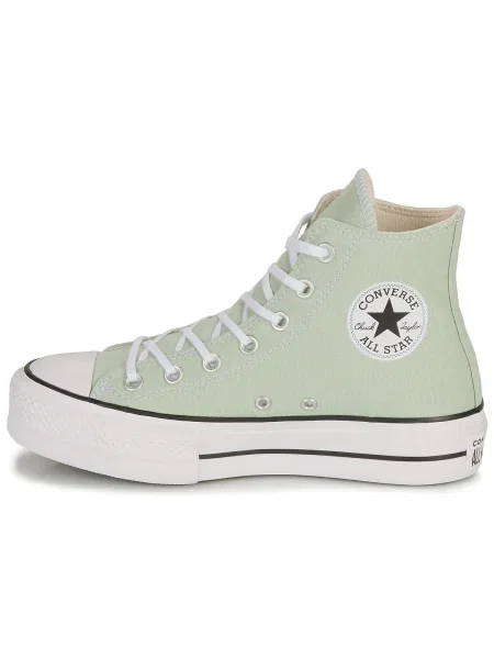Pantofi Converse cu platformă verde