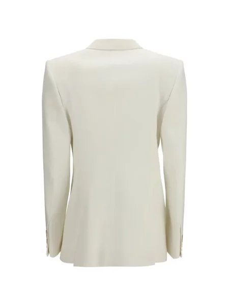 Sacou cu două rânduri de nasturi Givenchy de lână cu două rânduri de nasturi alb