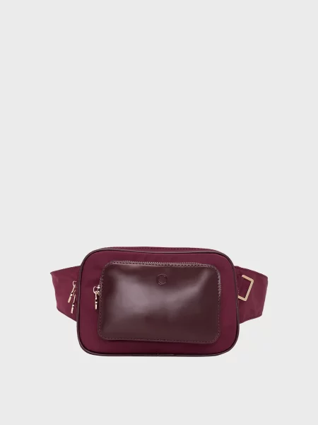 Поясная сумка O Bag бордовая
