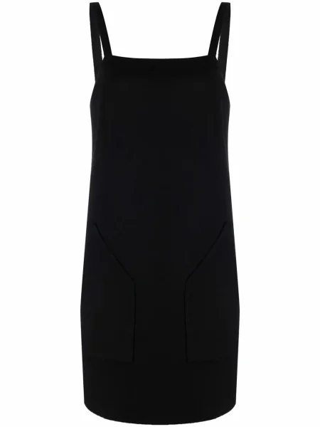 Dzianinowa sukienka mini Max Mara bez rękawów garniturowa czarna
