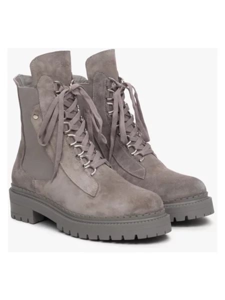 Buty do kostki Estro szare