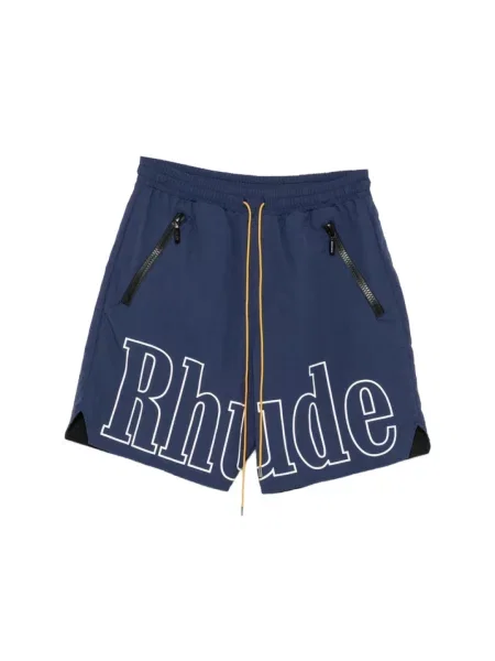 Szorty Rhude z nadrukiem niebieskie