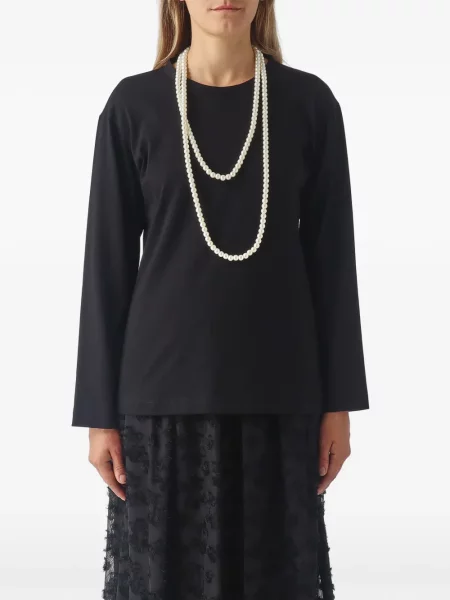 Lung tricou Meimeij negru