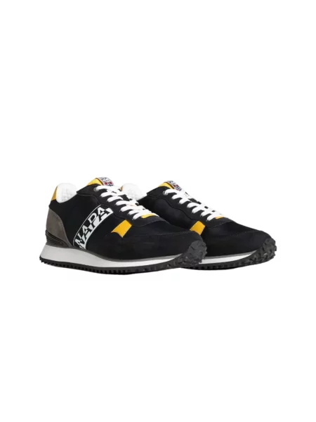 Sneakersy Napapijri skórzane niebieskie