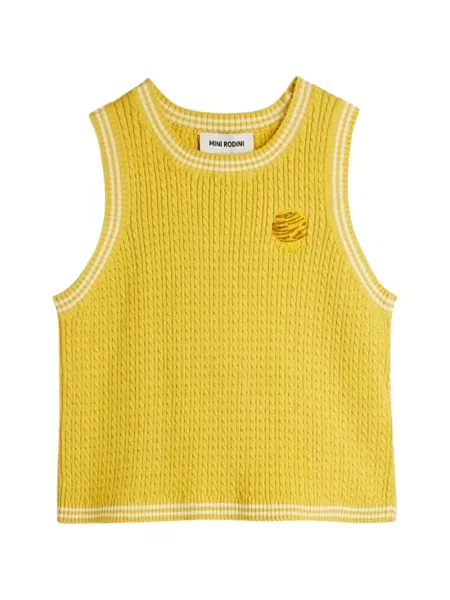 Γιλέκο Mini Rodini κίτρινο