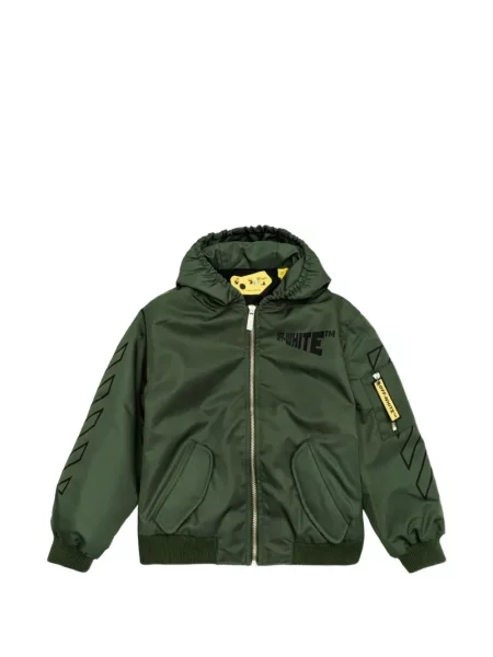 Kurtka bomber dziecięcy Off-white biały