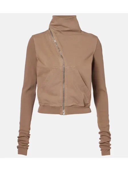 Hanorac Rick Owens din jerseu maro