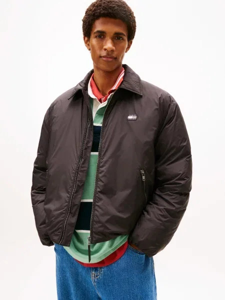 Tommy Jeans Prechodná bunda čierna