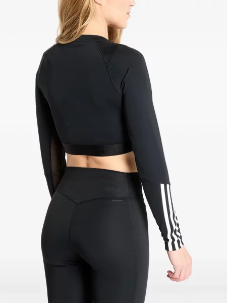 Geacă Adidas alergare din jerseu verde