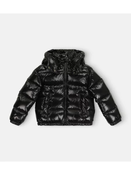 Pūkinė striukė Moncler Enfant juoda