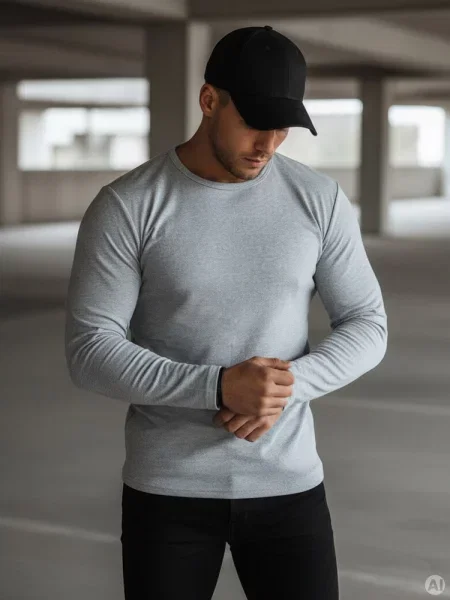 Longsleeve Dstreet szary