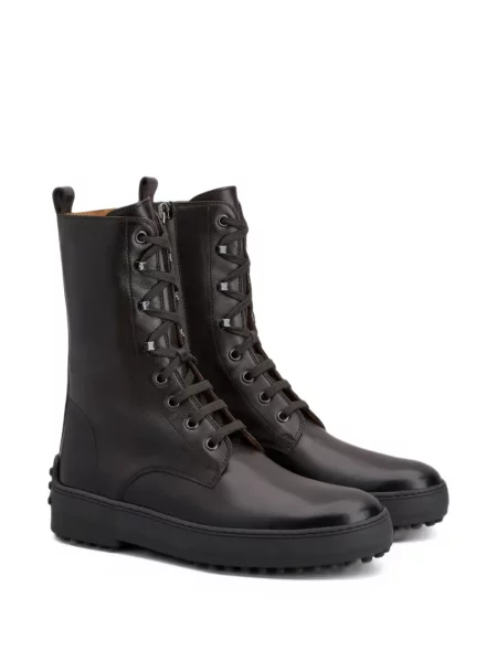 Cizme scurte Tod's din piele maro