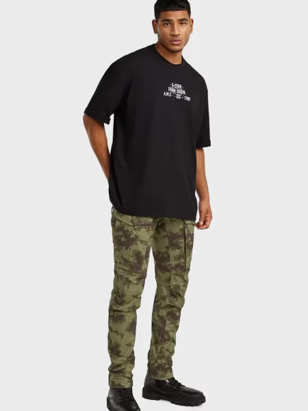 Камуфляжные брюки карго G-star Raw зеленые