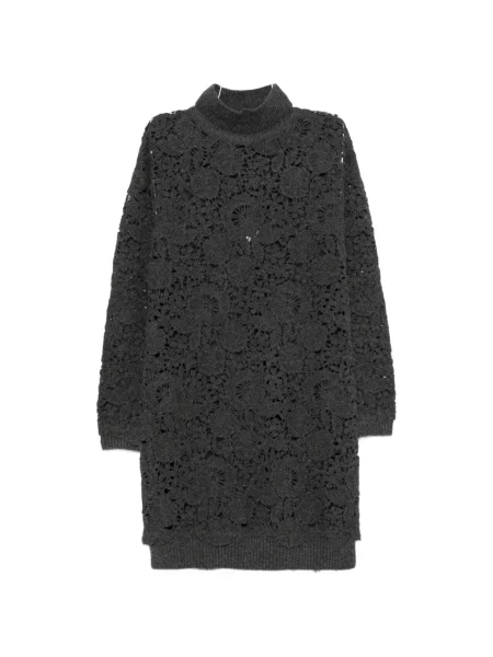 Rochie midi Ermanno Firenze tricotate gri