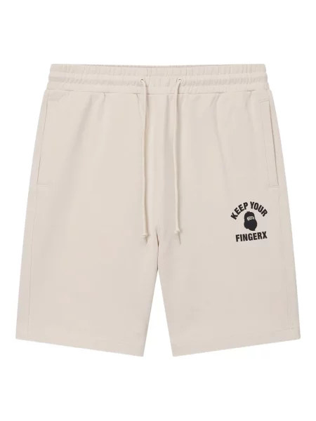 Pantaloni scurți Fingercroxx cu imagine cu cordon