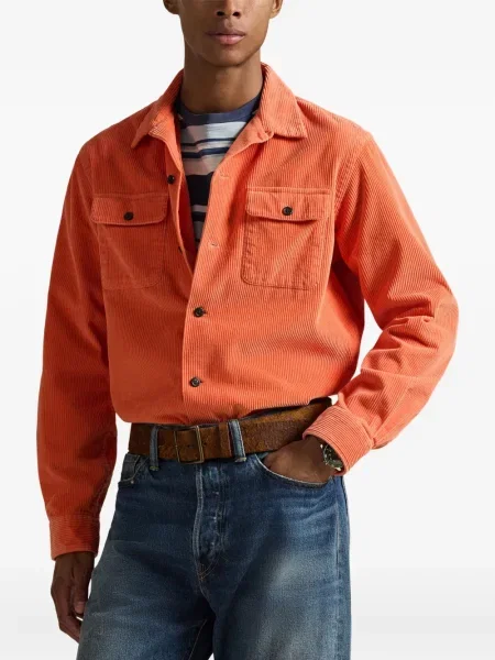 Dlouhá pruhovaná s límcem kšiltovka Polo Ralph Lauren modrá