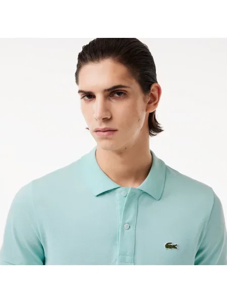 Lacoste Koszulka Polo Slim Fit Petit Piqué zielona