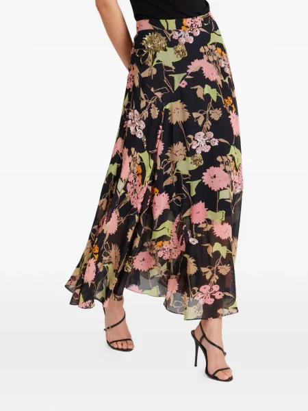 Пола Temperley London с пайети на цветя черно