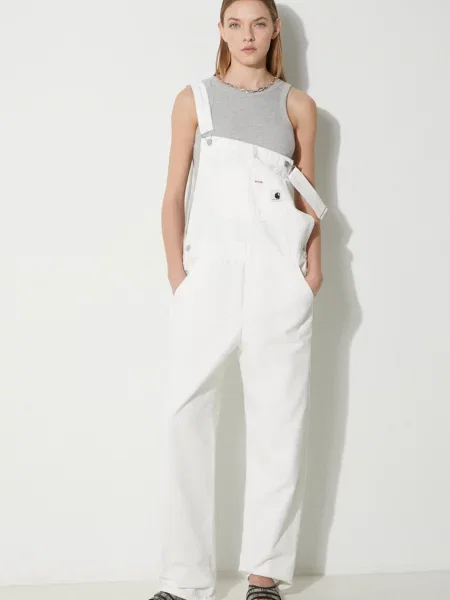 Dżinsowy kombinezon Carhartt Wip beżowy