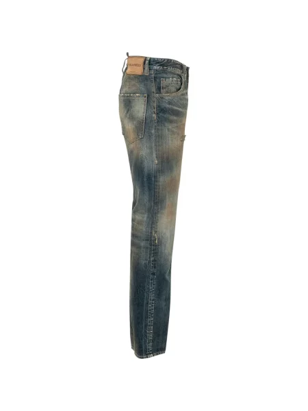 Ursuleț de pluș blugi Dsquared2 zdrențuiți albastru