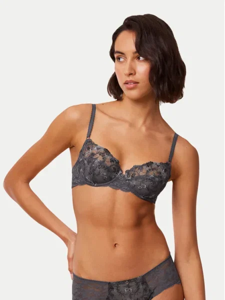TRIUMPH Nohavičky Sensual Spotlight sivá biela