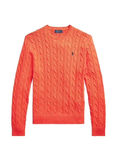 Matlasat tricou polo Polo Ralph Lauren cu decolteu rotund cu autograf roșu