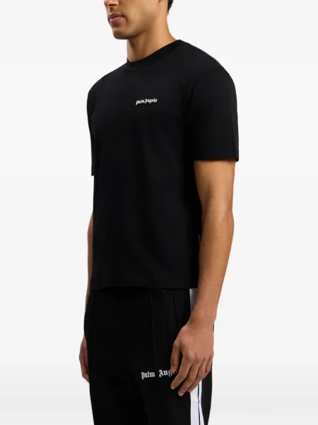 Tricou Palm Angels clasic cu autograf negru