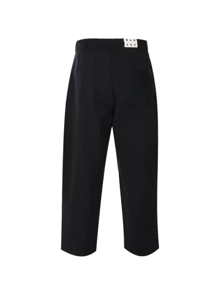 Pantaloni Marané cu broderie negru