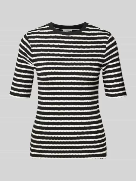T-shirt z rękawem o dł. Christian Berg Woman czarna