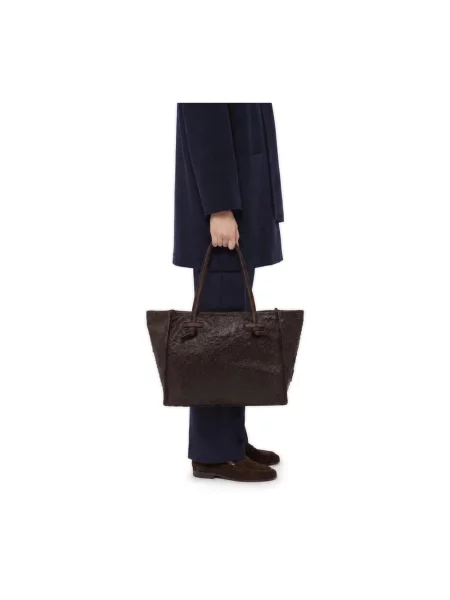 Shopperka Gianni Chiarini skórzana brązowa