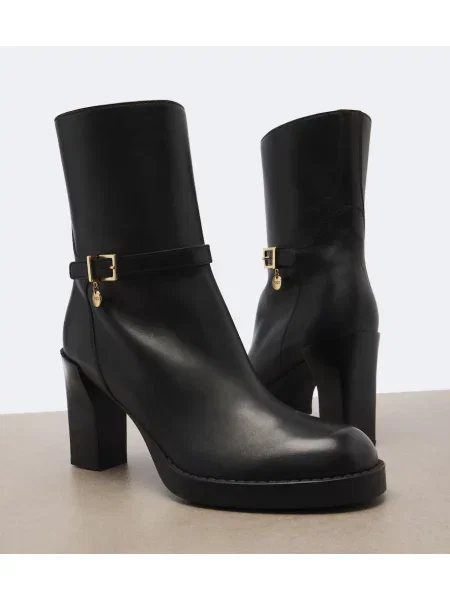 Cizme scurte Tod's din piele negru