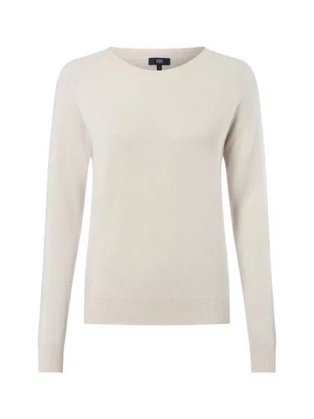 IPURI sweter z dzianiny z czystego kaszmiru Kobiety Kaszmir jednolity S biały