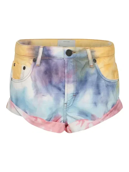 Шорти One Teaspoon с tie-dye ефект синьо