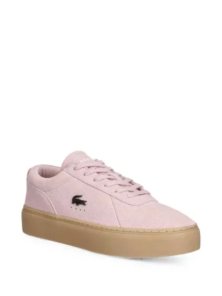 Sneakerși Lacoste cu platformă cu autograf roz