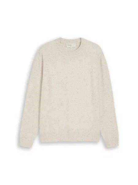 TOM TAILOR DENIM Pulover murdar alb