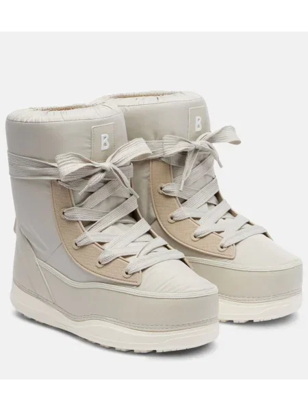 Botine Bogner cu șireturi din dantelă gri