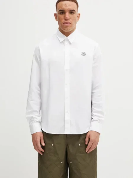 Košile Maison Kitsuné Bold Fox Head Casual regular bílá