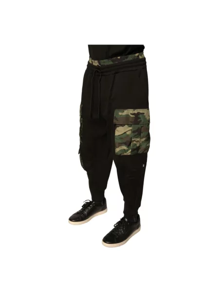Spodnie cargo Dolce And Gabbana czarne