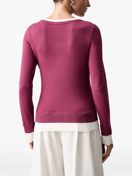 Pulover Liu Jo cu broderie violet