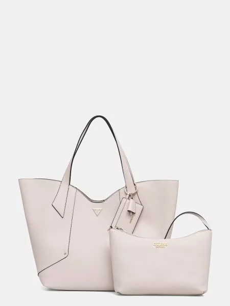 Shopperka Guess skórzana szara