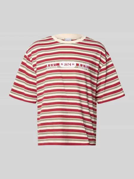 T-shirt w kroju relaxed fit z logo-stitching model Heritage' Karl Kani czerwona