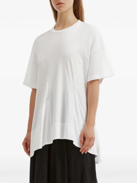 Tricou Enföld asimetric alb